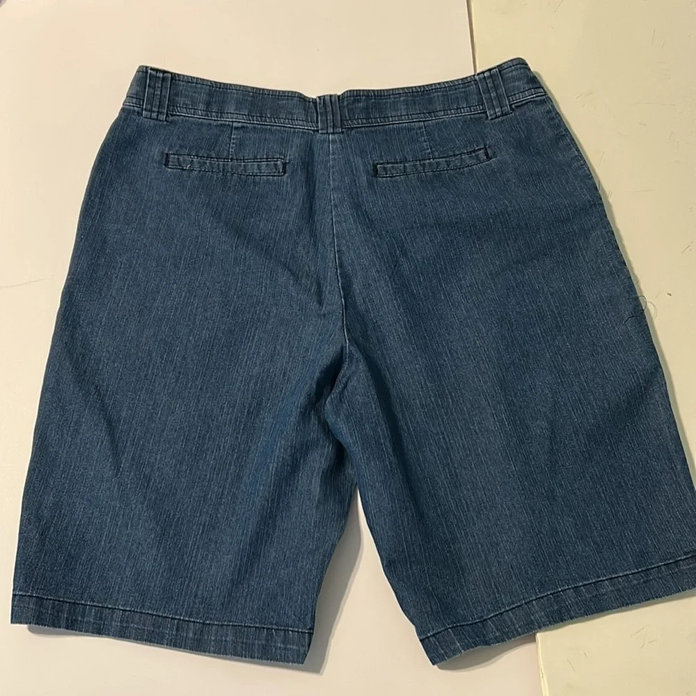White Stag Dark Blue Denim Jean Shorts 14.. marked 12 - Picture 7 of 9